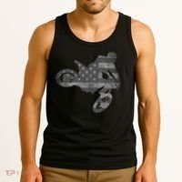 Dirt Bike American Flag Motocross Enduro Tank Top thumb 3