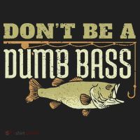 Don't Be A Dumb Bass Fishing Googan Pun Golf Towel thumb 3