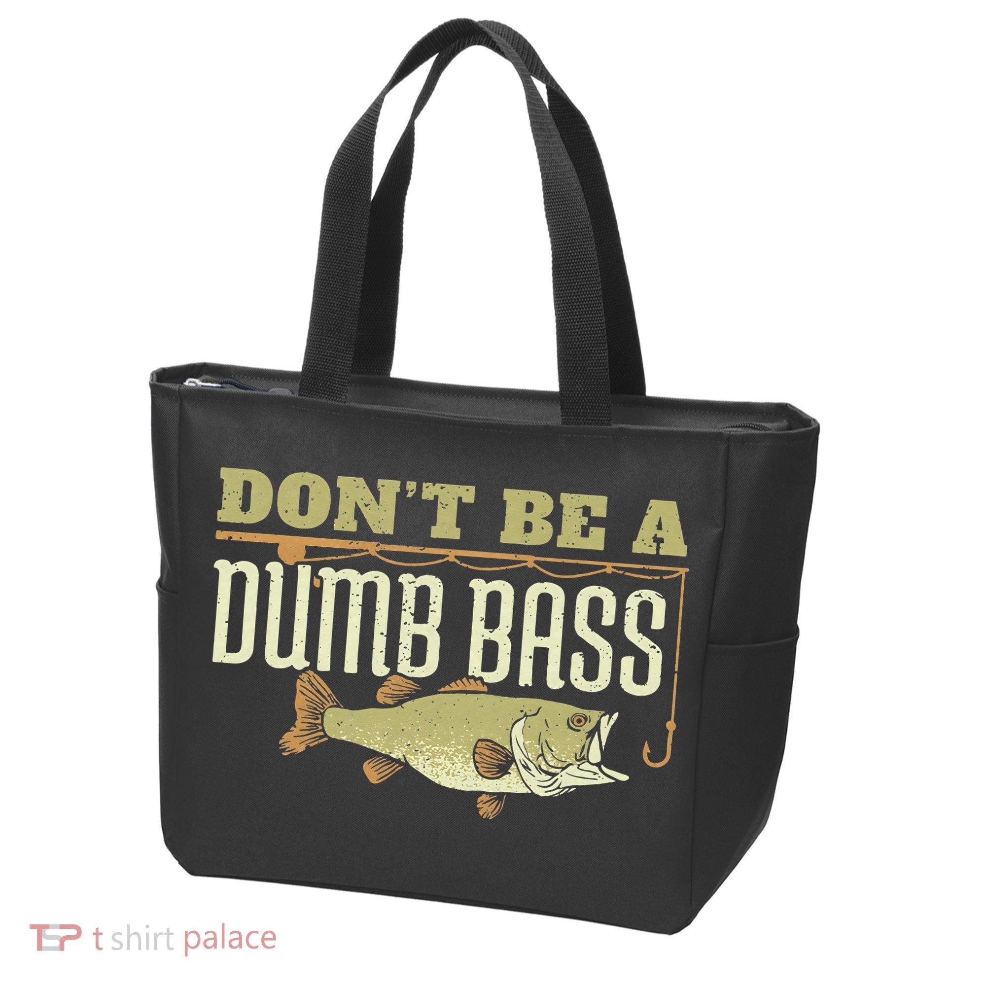 Don't Be A Dumb Bass Fishing Googan Pun Tote Bag