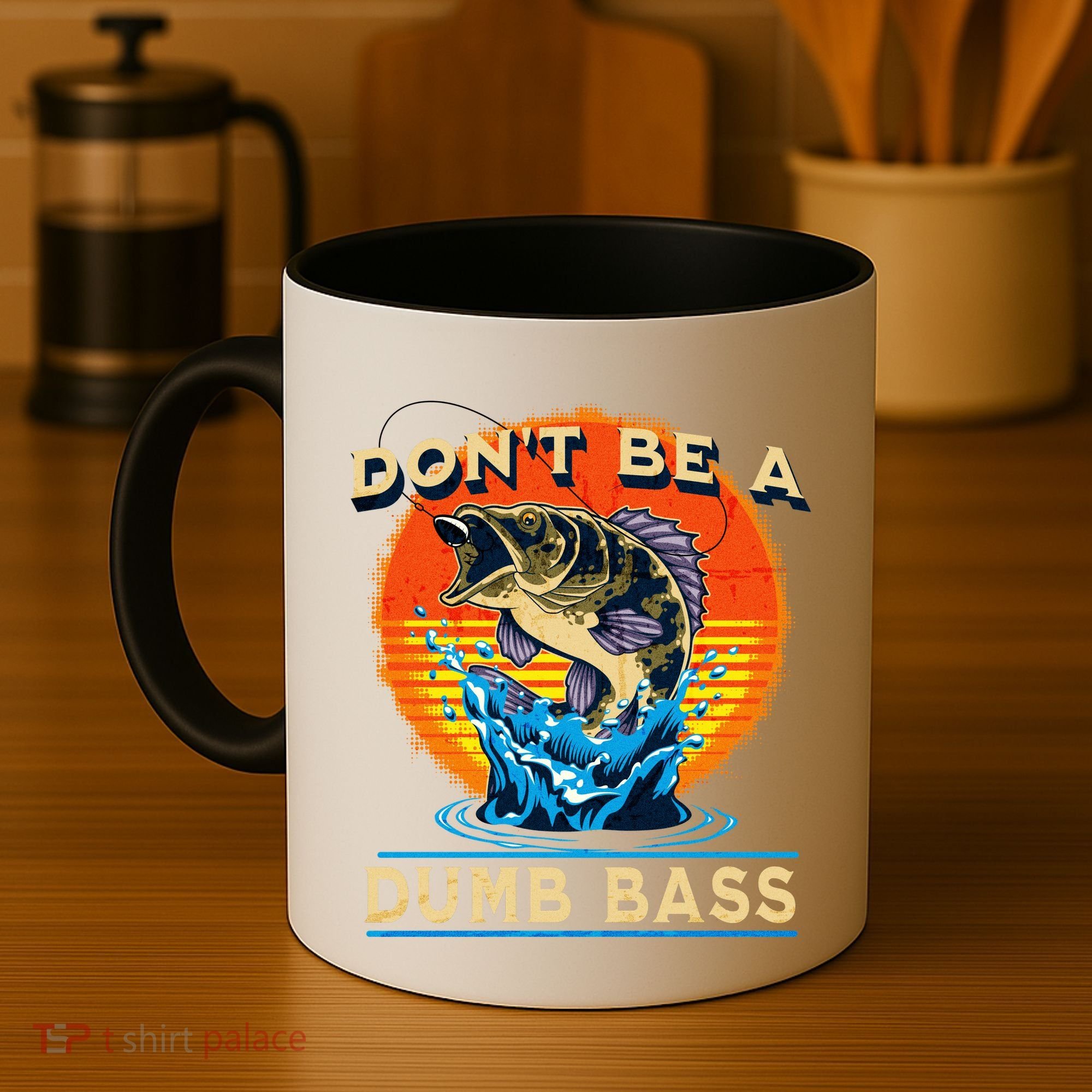 DonT Be A Dumb Bass Funny Fish Coffee Mug