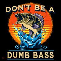 DonT Be A Dumb Bass Funny Fish Women's Hoodie thumb 2