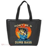 DonT Be A Dumb Bass Funny Fish Tote Bag thumb 0