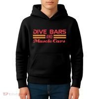 Dive Bars And Muscle Cars Muscle Car Kids Hoodie thumb 4