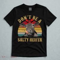 Dont Be A Salty Heifer Funny Cows Lover Gift Vintage Farm T-Shirt thumb 5