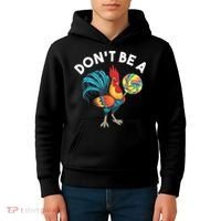 Don't Be A Cook Sucker Chicken Lollipop Sarcastic Humor Kids Hoodie thumb 4