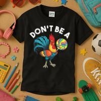 Don't Be A Cook Sucker Chicken Lollipop Sarcastic Humor Kids T-Shirt thumb 3
