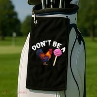 Dont Be A Cock Sucker Funny Golf Towel thumb 2