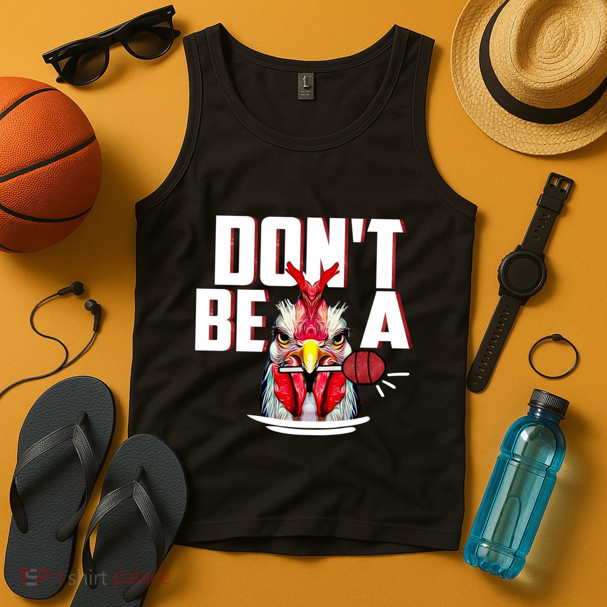 Dont Be A Cock Sucker Rooster Lollipop Funny Fathers Day Tank Top