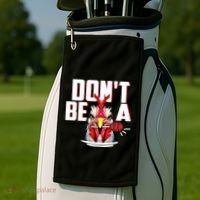 Dont Be A Cock Sucker Rooster Lollipop Funny Fathers Day Golf Towel thumb 2