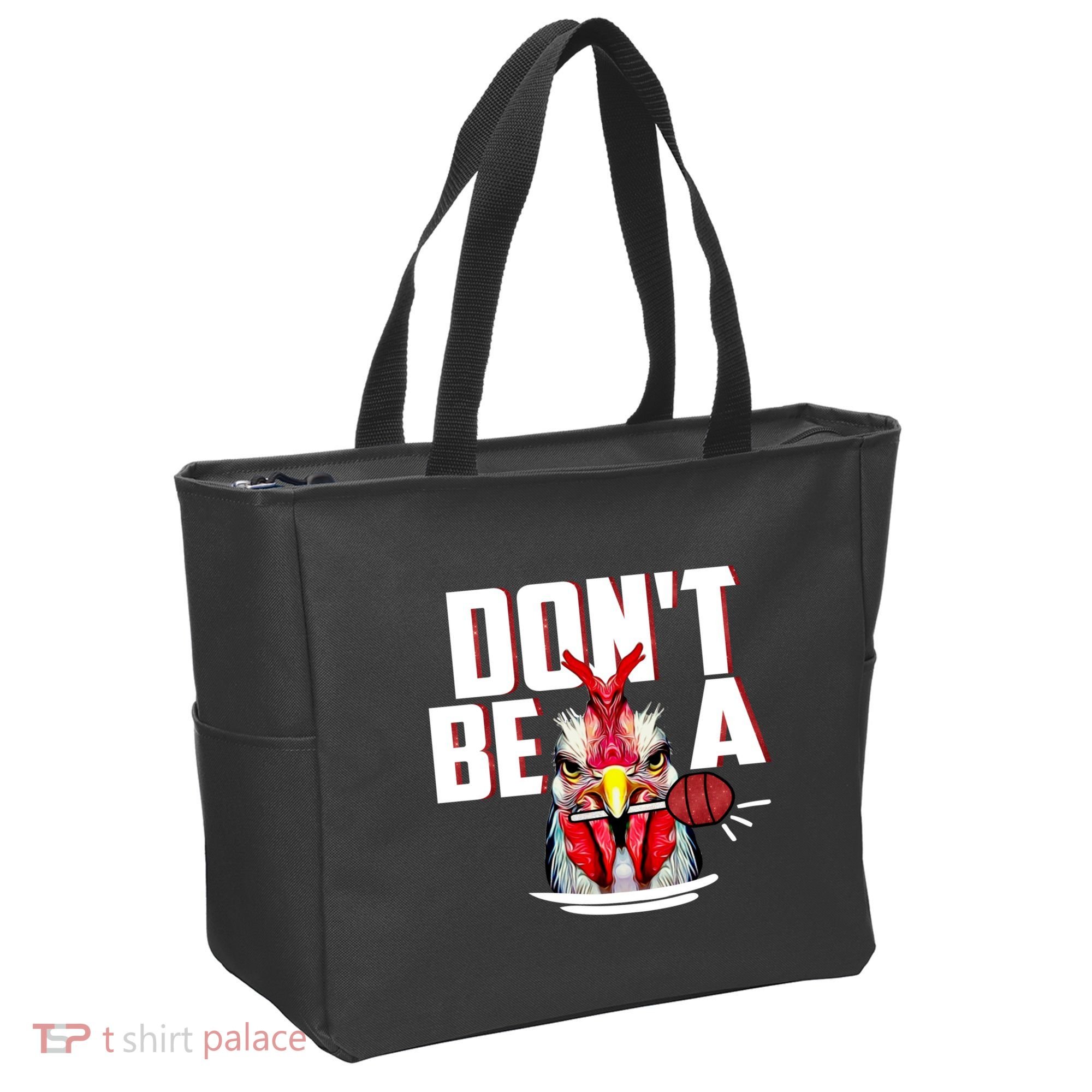 Dont Be A Cock Sucker Rooster Lollipop Funny Fathers Day Tote Bag