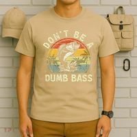 Dont Be A Dumb Bass Fish Dad Funny Fisherman Fishing T-Shirt thumb 6