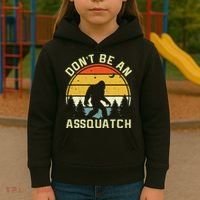 DonT Be An Sasquatch . Funny Sasquatch Kids Hoodie thumb 3