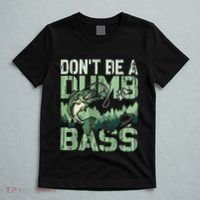 DonT Be A Dumb Bass Funny Fishing Pun Forest Lake Vintage Gift T-Shirt thumb 5