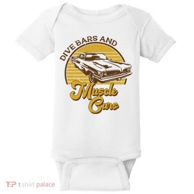 Drive Bars And Muscle Cars Baby Bodysuit