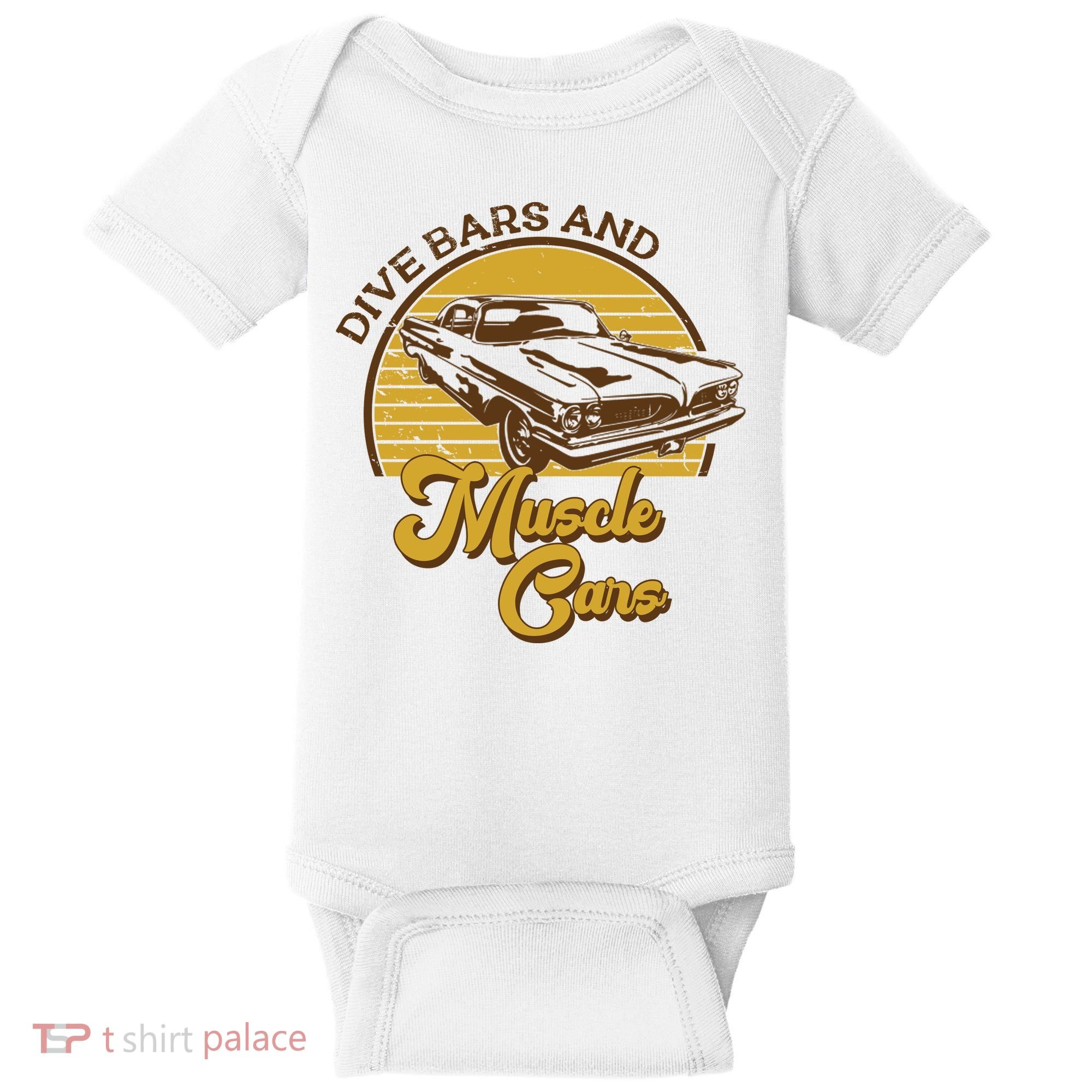 Drive Bars And Muscle Cars Baby Bodysuit