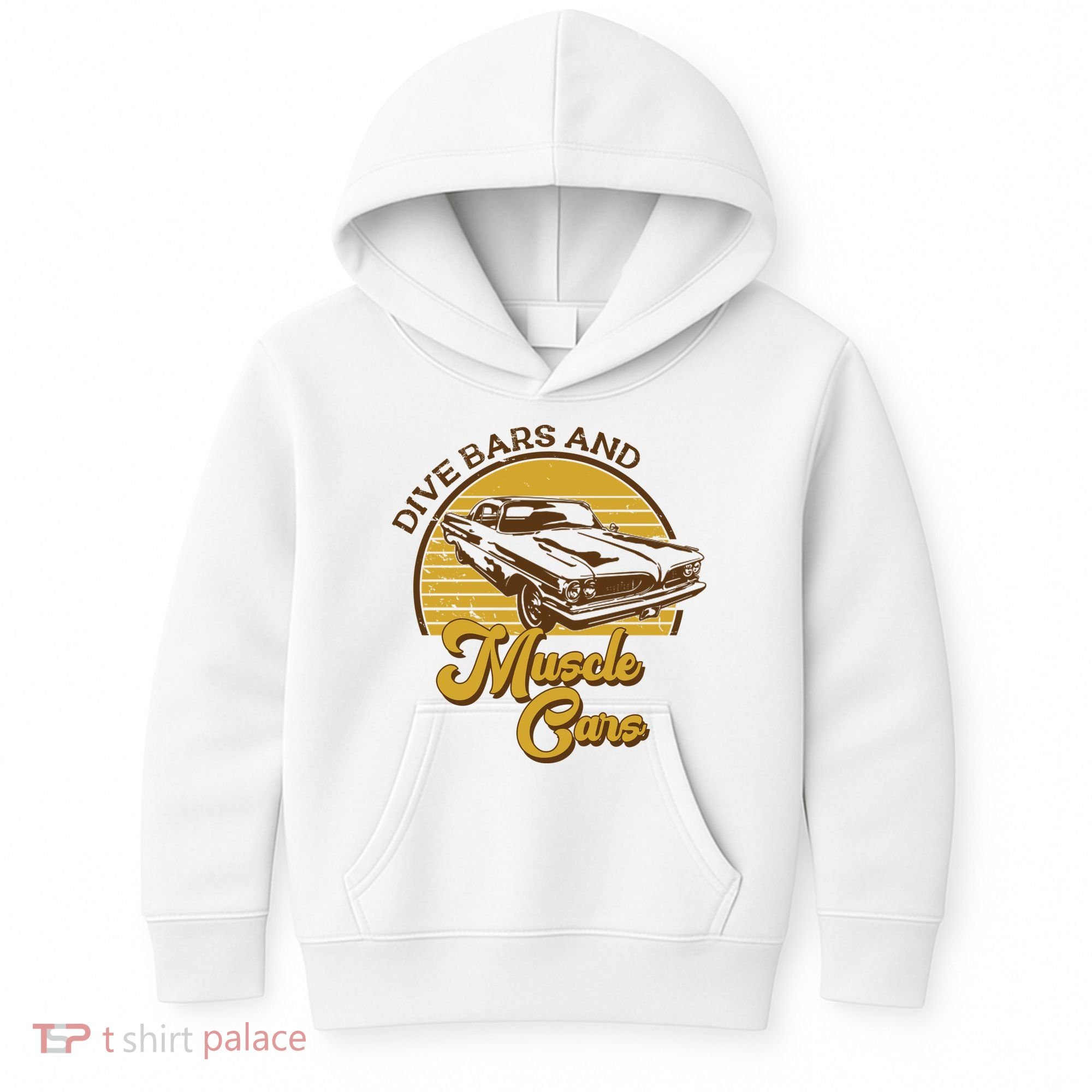 Drive Bars And Muscle Cars Kids Hoodie