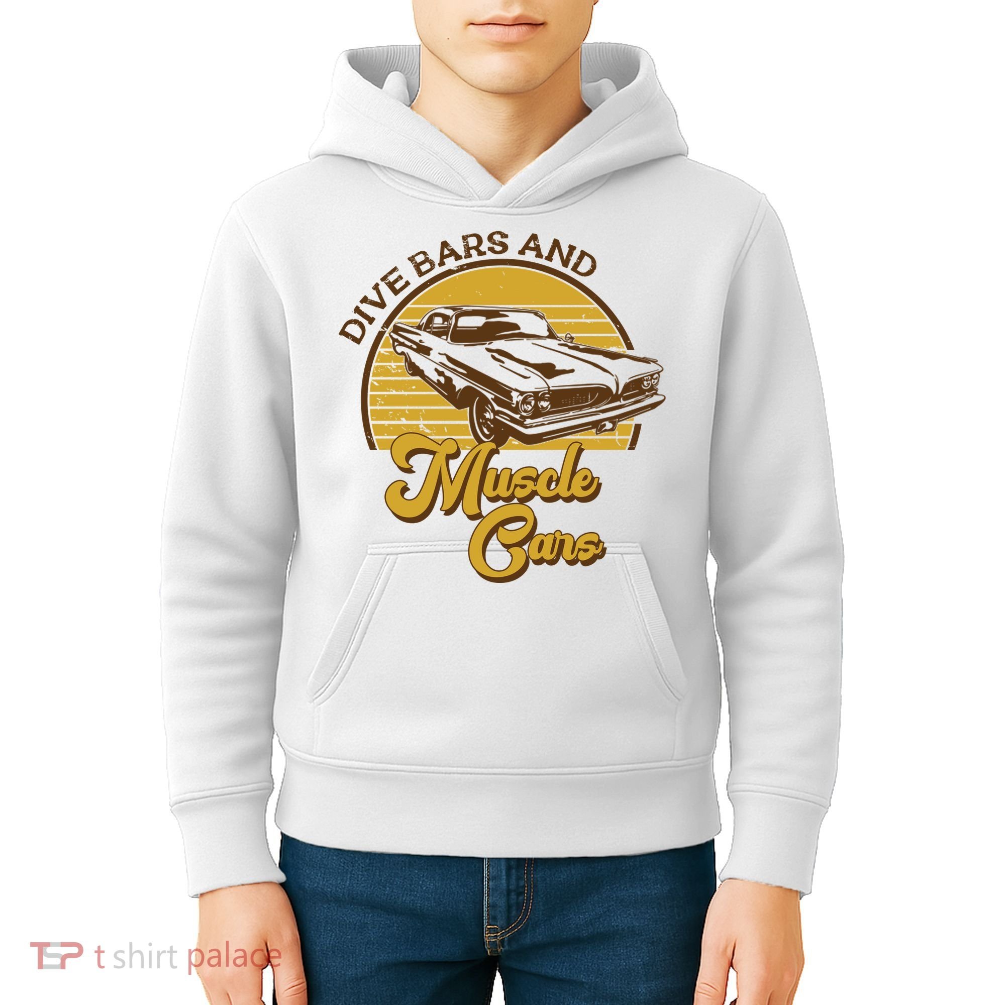 Drive Bars And Muscle Cars Kids Hoodie