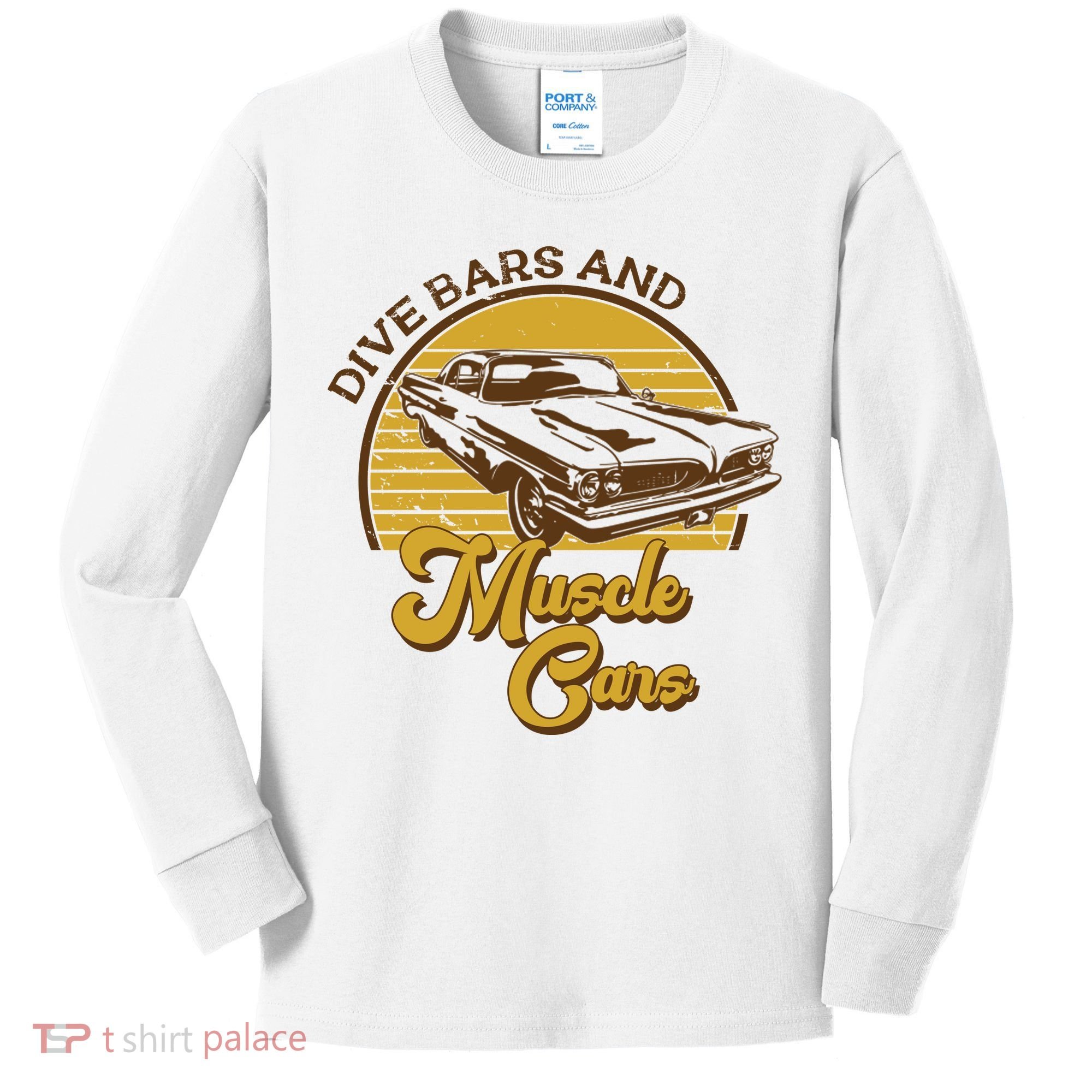 Drive Bars And Muscle Cars Kids Long Sleeve Shirt