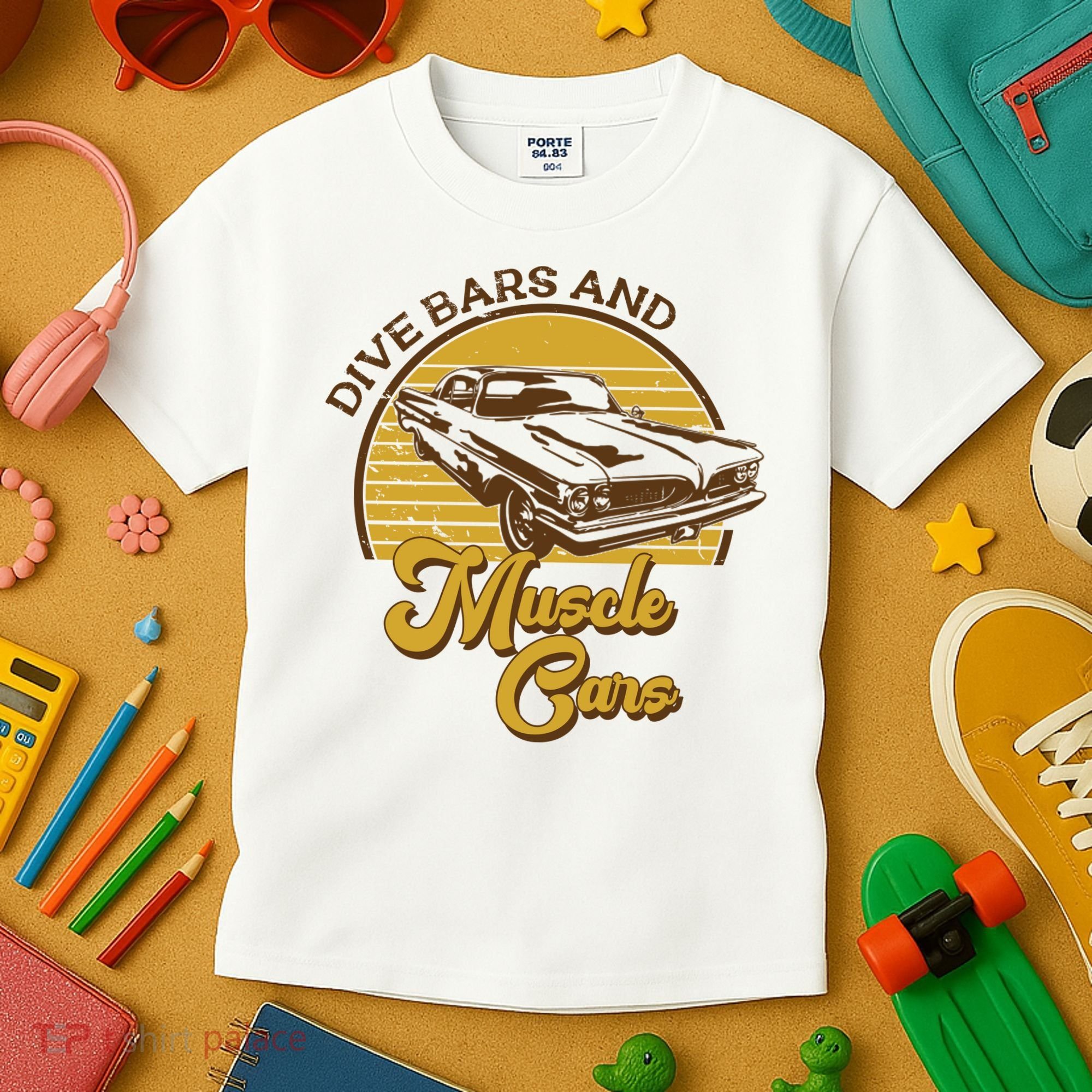 Drive Bars And Muscle Cars Kids T-Shirt