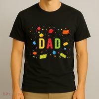 Dad Building Blocks Birthday T-Shirt thumb 3