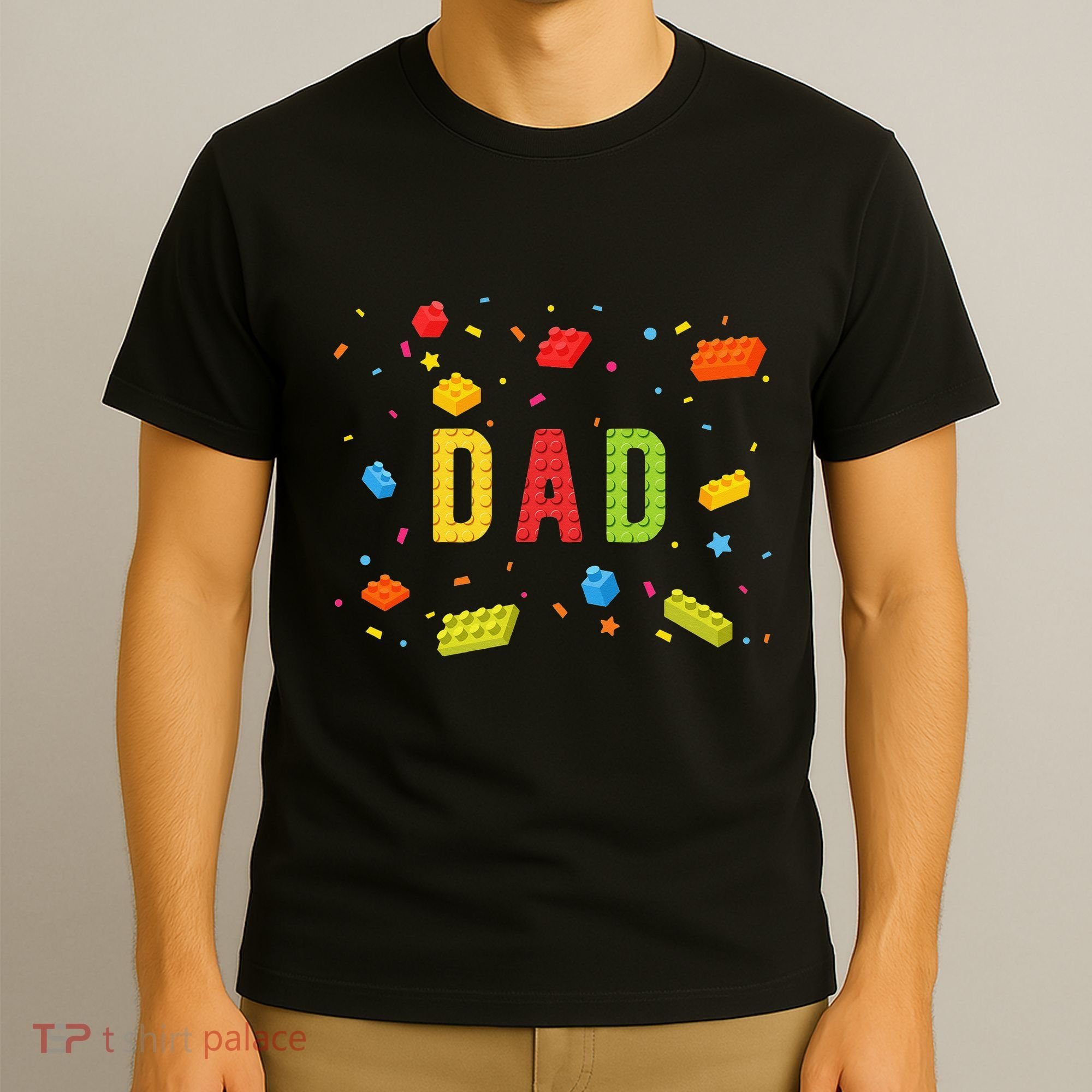 Dad Building Blocks Birthday T-Shirt