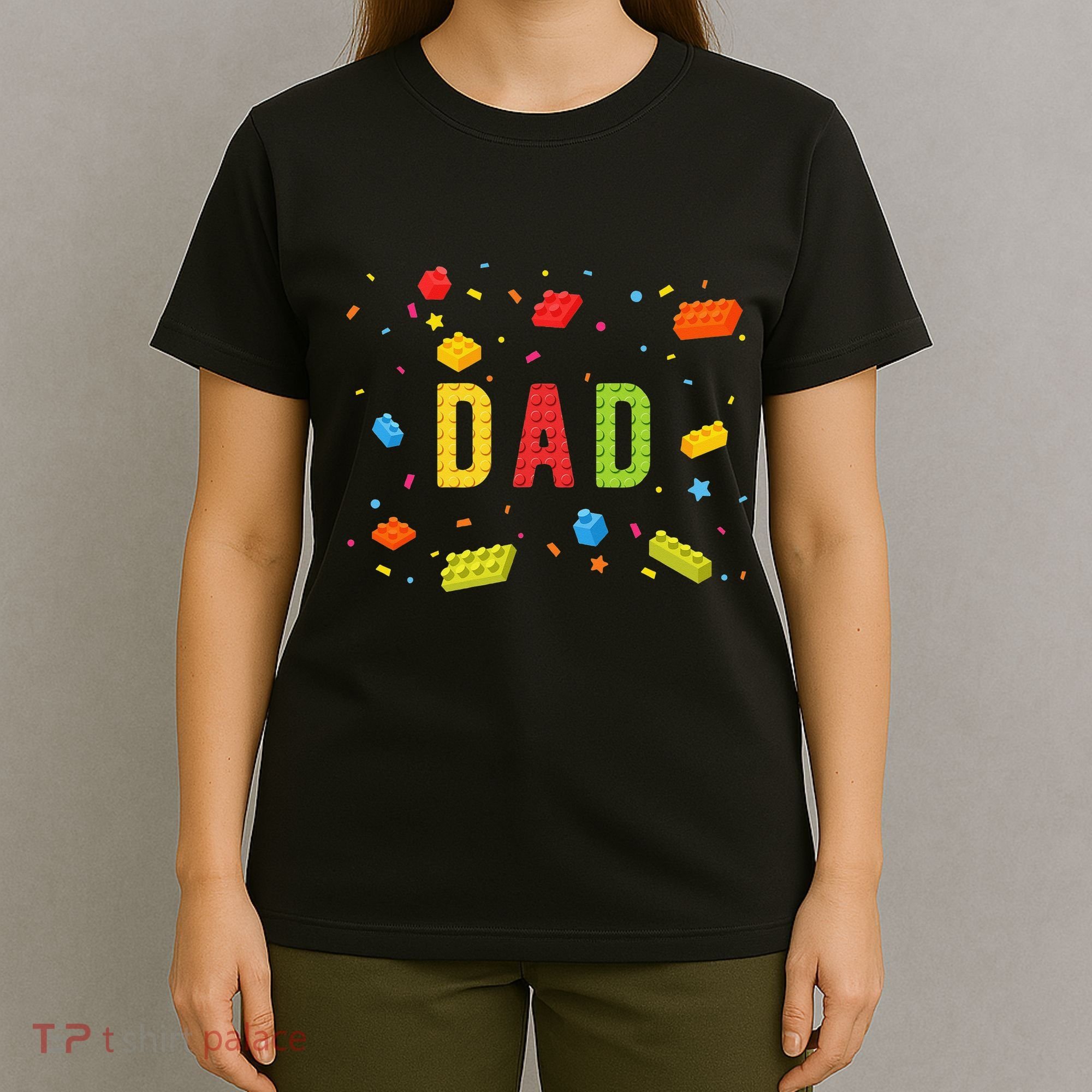 Dad Building Blocks Birthday T-Shirt