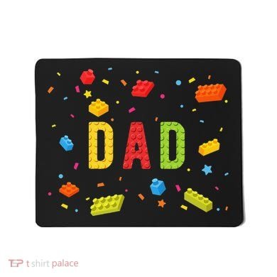 Dad Building Blocks Birthday Mousepad