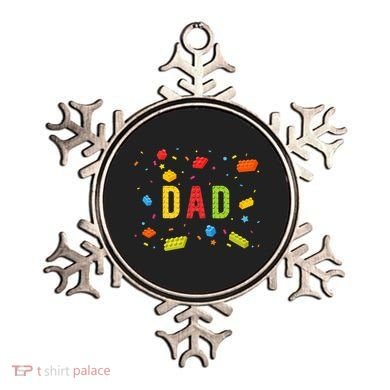 Dad Building Blocks Birthday Ornament