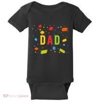 Dad Building Blocks Birthday Baby Bodysuit thumb 0