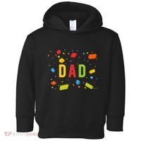 Dad Building Blocks Birthday Toddler Hoodie thumb 0