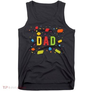 Dad Building Blocks Birthday Tank Top