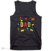 Dad Building Blocks Birthday Tank Top thumb 0