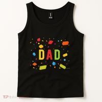 Dad Building Blocks Birthday Tank Top thumb 2