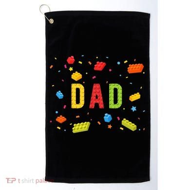 Dad Building Blocks Birthday Golf Towel