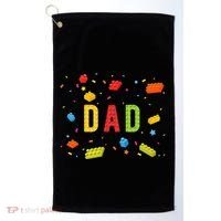 Dad Building Blocks Birthday Golf Towel thumb 0