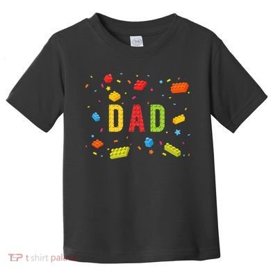 Dad Building Blocks Birthday Toddler T-Shirt