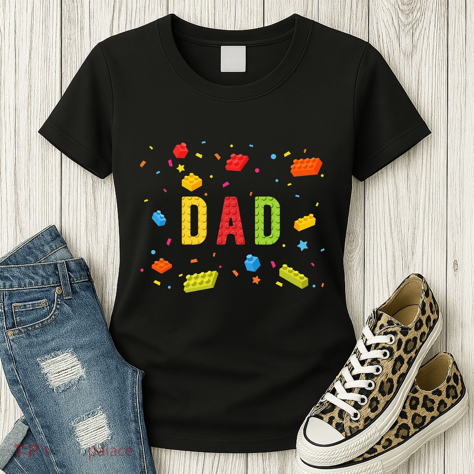 Dad Building Blocks Birthday Women's T-Shirt