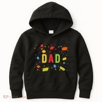 Dad Building Blocks Birthday Kids Hoodie thumb 0