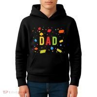 Dad Building Blocks Birthday Kids Hoodie thumb 4