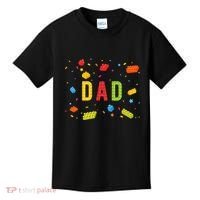 Dad Building Blocks Birthday Kids T-Shirt thumb 0