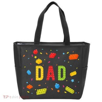 Dad Building Blocks Birthday Tote Bag