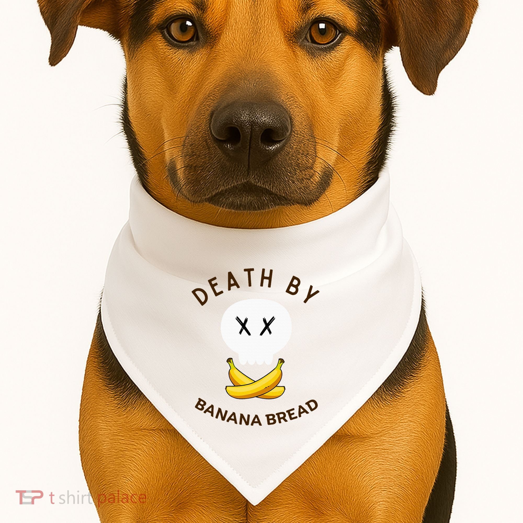 Death By Banana Bread USA-Made Doggie Bandana