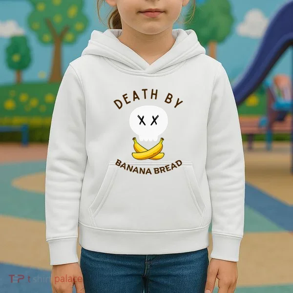 Death By Banana Bread Kids Hoodie
