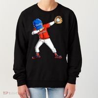 Dabbing Baseball Boys Catcher Pitcher Baseball Women's Sweatshirt thumb 0