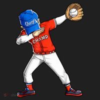 Dabbing Baseball Boys Catcher Pitcher Baseball Women's Sweatshirt thumb 2