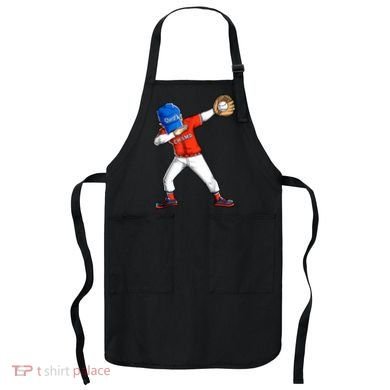 Dabbing Baseball Boys Catcher Pitcher Baseball Apron