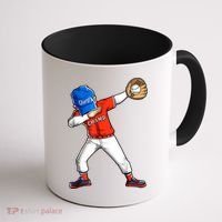 Dabbing Baseball Boys Catcher Pitcher Baseball Coffee Mug thumb 1