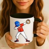Dabbing Baseball Boys Catcher Pitcher Baseball Coffee Mug thumb 3