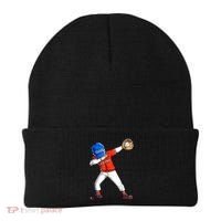 Dabbing Baseball Boys Catcher Pitcher Baseball Beanie thumb 0