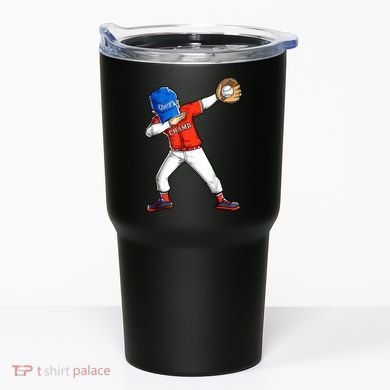 Dabbing Baseball Boys Catcher Pitcher Baseball Tumbler